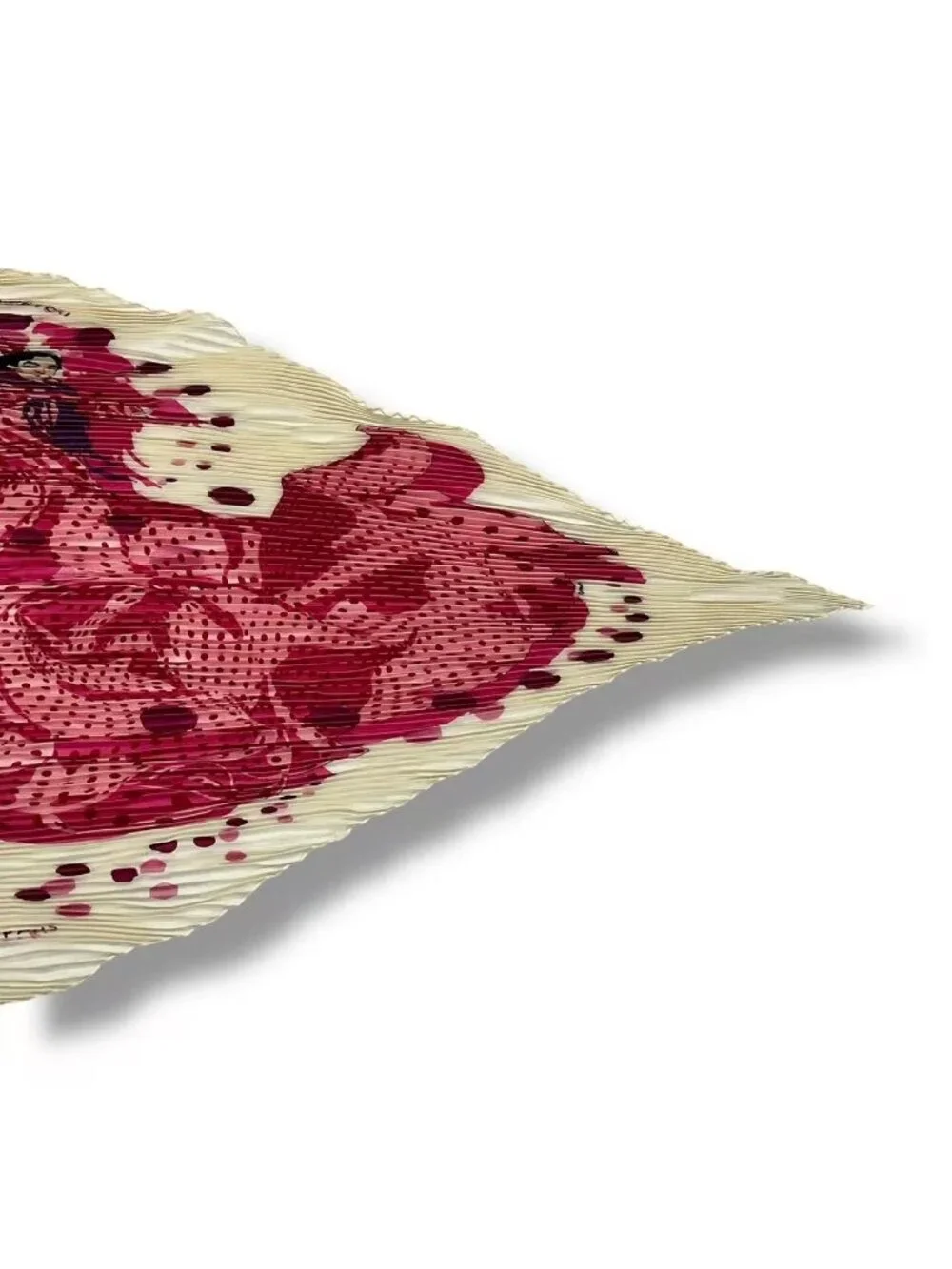 Hermes Pleats Scarf Silk Hola Flamenca! Pink